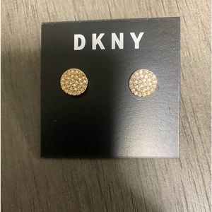 New DKNY round earrings